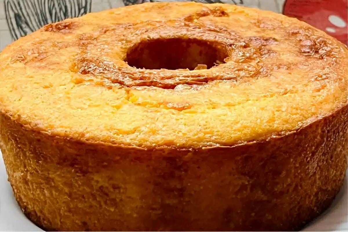 Bolo de milho com flocão