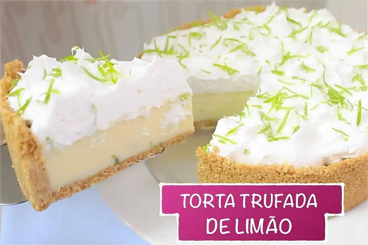 Torta trufada de limão