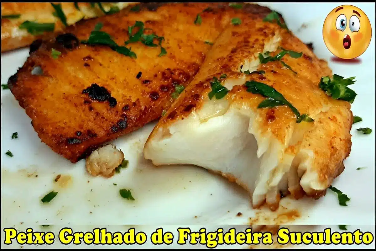 Peixe crocante na frigideira