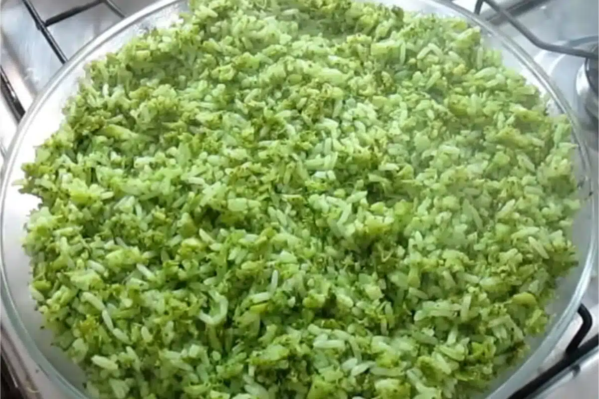 Arroz com brócolis